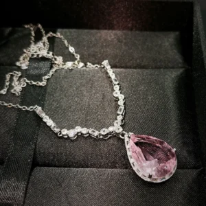 Cherry Blossom Pink Diamond Necklace